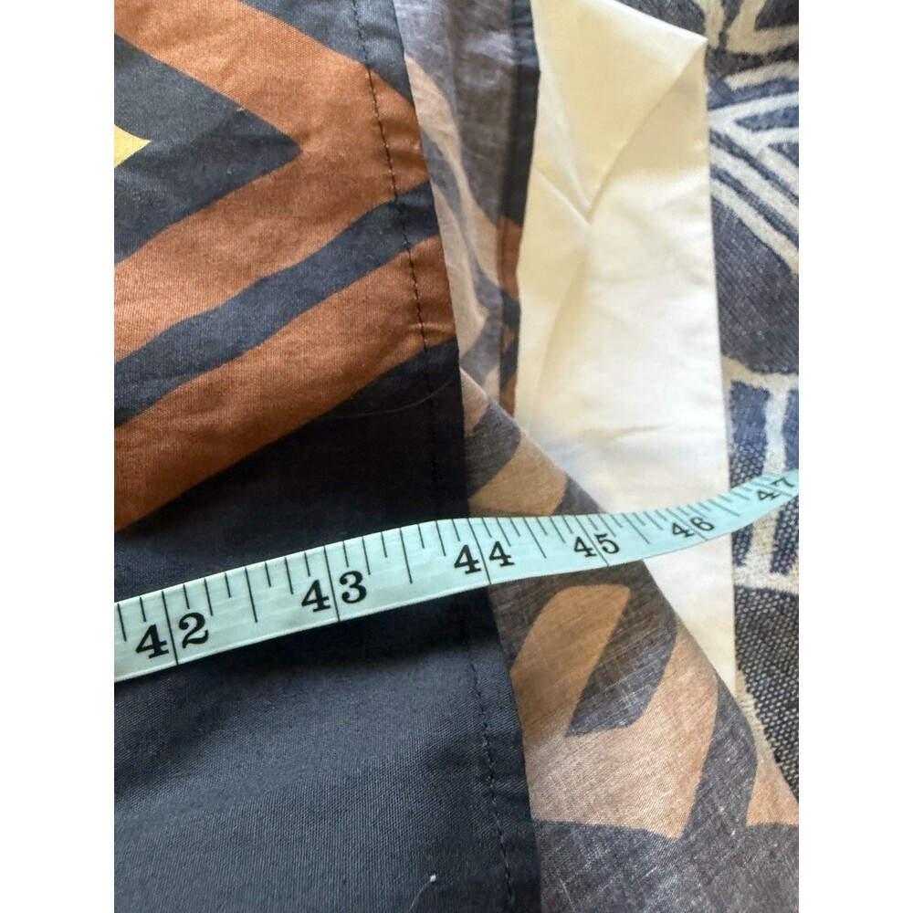 Anthropologie Porridge Mireil Midi Dress Brown Geometric Print M Petite NWT - Picture 11 of 11